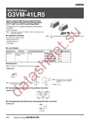 G3VM-41LR5-TR05 datasheet  